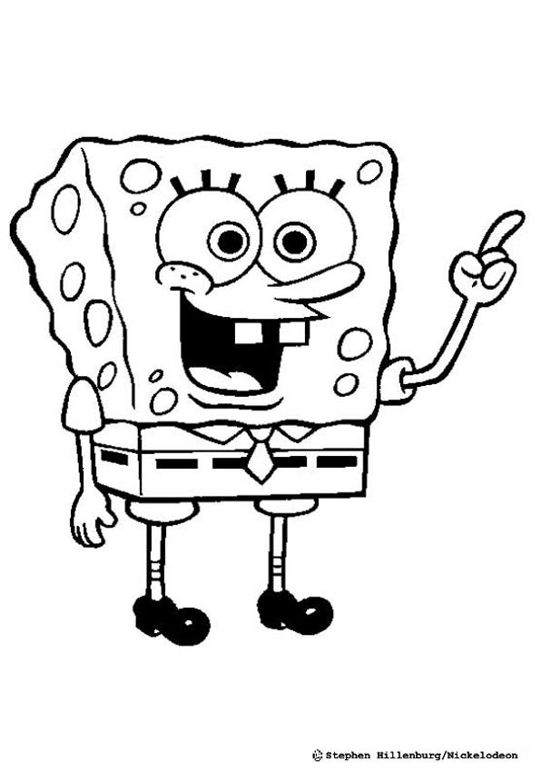 Plansa de colorat cu Spongebob 7 86